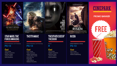The Digital Box Office Display Solution for Movie Theaters  automatically generates and deploys animated, dynamic HD movie posters with showtimes, ratings, and trailers.