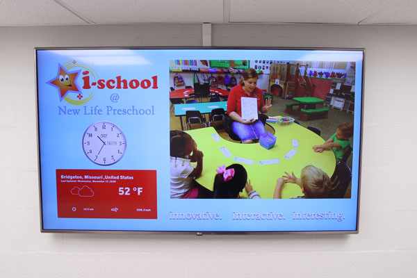 digital signage at Missouri school