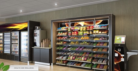 Digital Menu Board Systems for Micromarkets installed by Sheehan Brothers Vending