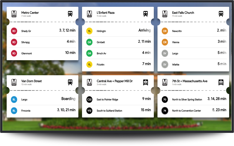 Mvix Brings Public Transit to Digital Signage Displays