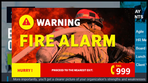 Warning fire alarm MVIX