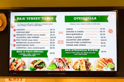 Digital Menu Board